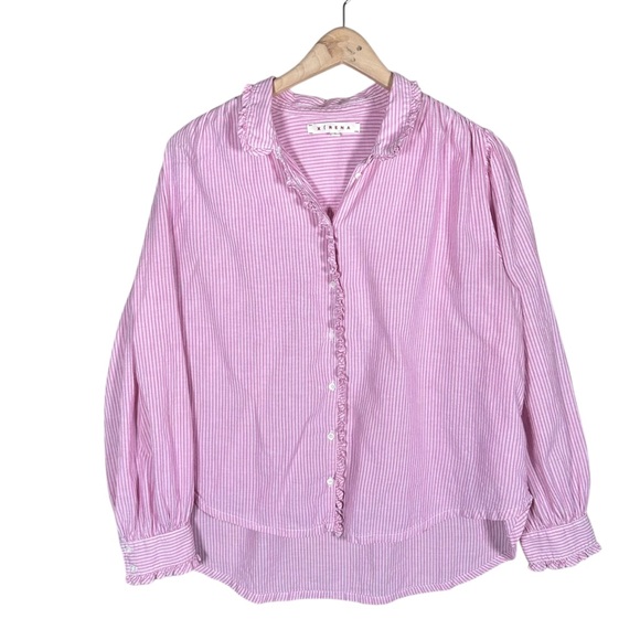 XIRENA Hale Shirt in El Matador Stripes Crus Stripe - Picture 4 of 11